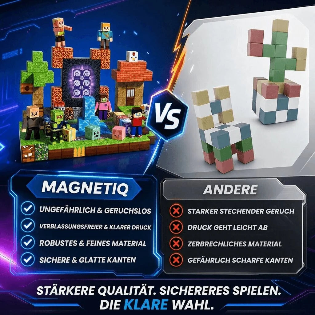 Magnetische Bausteine Set für Kinder | Magnetikon