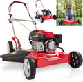 HECHT Benzin Mulchrasenmäher – Benzinrasenmäher mit Mulchfunktion und Seitenauswurf – 51 cm Schnittbreite – HECHT 4 Takt Motor – ohne Fangkorb – Mulchen mit dem Rasenmäher Profi
