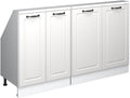 Vicco Dachschrägenschrank-Set Rion, Weiß Landhaus/Weiß, 2er Set
