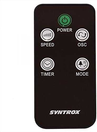 Syntrox Germany XXL Turmventilator Säulenventilator Ventilator Tower 50 Watt mit Fernbedienung, Timer und Oszillation