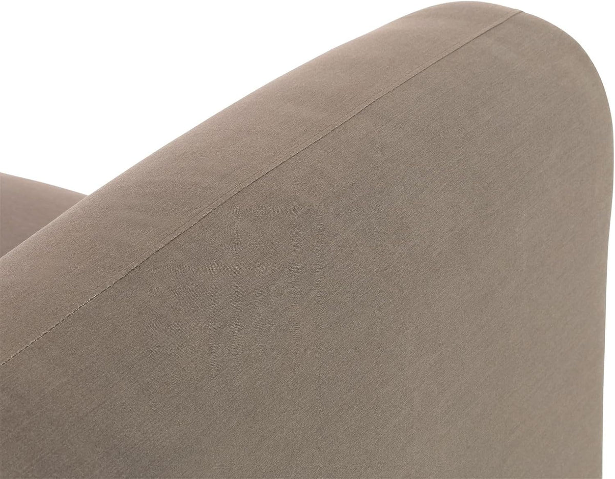 IDIMEX Outdoor Sofa Sorrento gepolstert, Beige – gemütliche Sitzlounge aus Aluminium mit wetterbeständigem Bezug für Terrasse Balkon Garten mit großzügiger Liegefläche