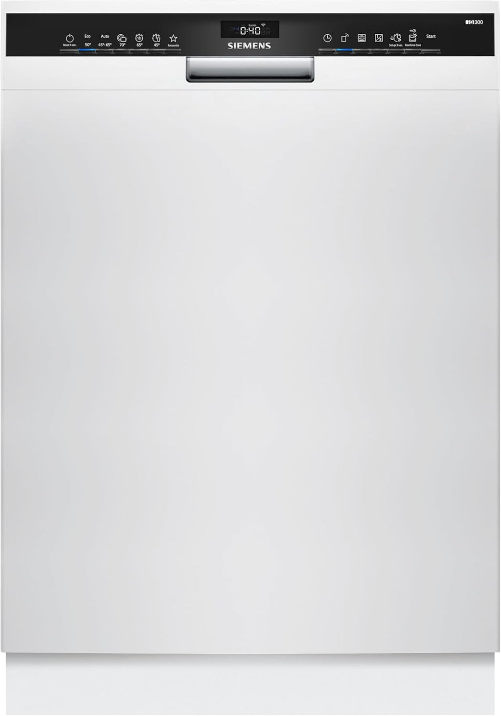 Siemens SN43HW03TE iQ300 Unterbau Geschirrspüler 60 cm, Besteckkorb, smartStart, intensiveZone, varioSpeed Plus - schnelle Reinigung, Silence on Demand, HygienePlus, Home Connect, aquaStop, Weiß
