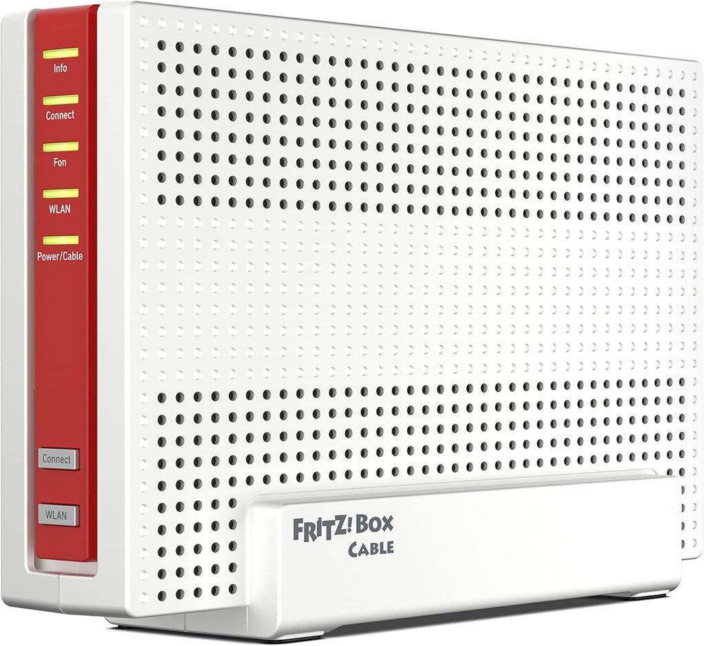 FRITZ!Box 6690 Cable | Router für einen Kabelanschluss (DOCSIS 3.1-Kabel-Modem, 4x4 Wi-Fi 6 (WLAN AX) mit 4.800 MBit/s (5 GHz) + 1.200 MBit/s (2,4 GHz), 1x 2,5-Gigabit-LAN-Anschluss, USB 3.0, DECT)