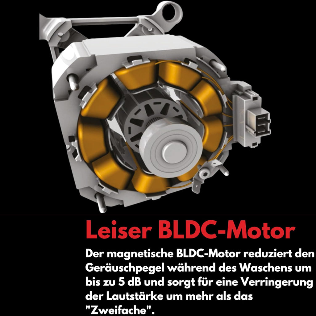 VESTEL WMI 86341 Waschmaschine 8 kg Frontlader – 1400 U/min, Energieeffizienzklasse A, Inverter-Motor, Dampffunktion, AquaStop, leise, freistehend, weiß