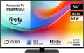Panasonic Premium TV-50W85BEZ, W85B Serie, 50 Zoll, 4K Ultra HD QLED Smart TV, 2025, 120 Hz, Fire TV, Dolby Vision und Atmos, Game Mode Extreme, Alexa, Apple Support, Bluetooth, Schwarz
