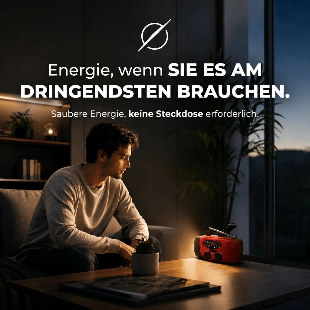 Notfallradio mit Kurbel und Solar | Rettungsfunk