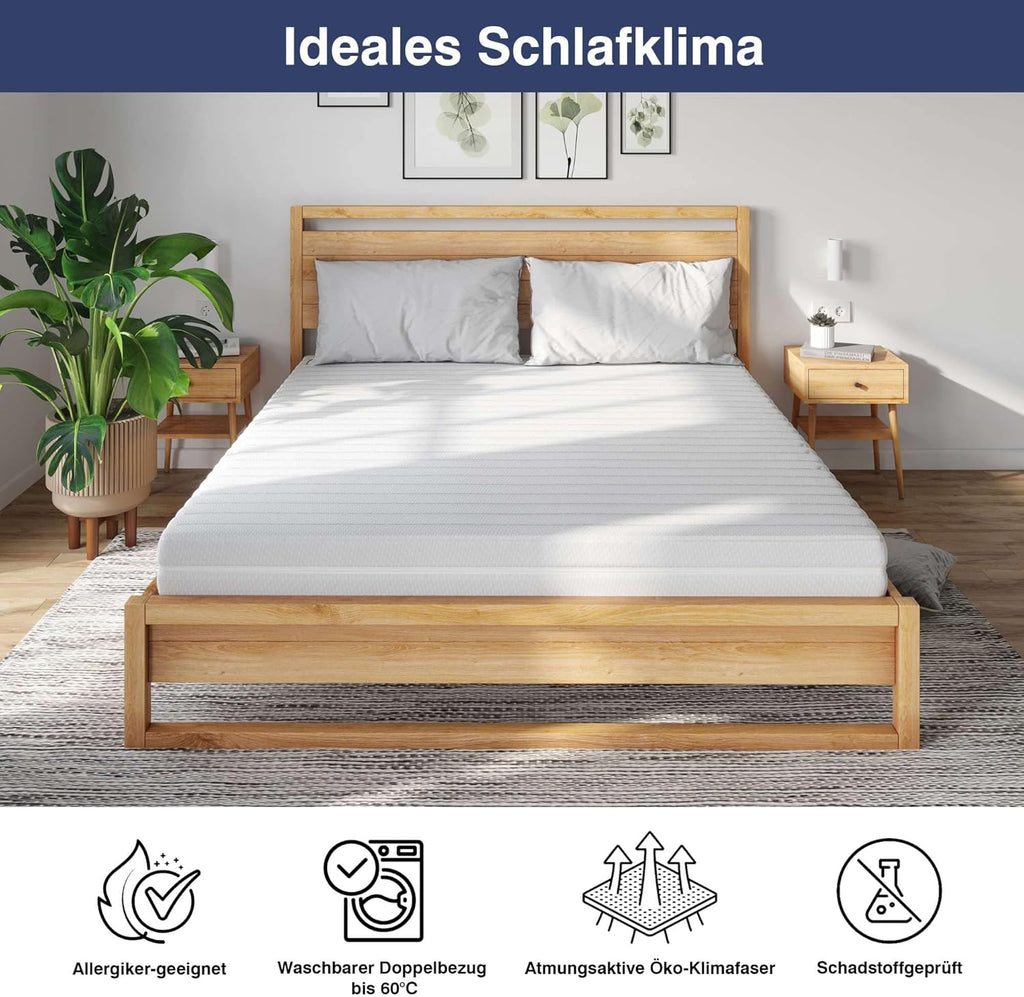 Betten-ABC Matratzenset KSP-500 - Das Original - 140x200, Härtegrad H3 + Lattenrost Superflex NV