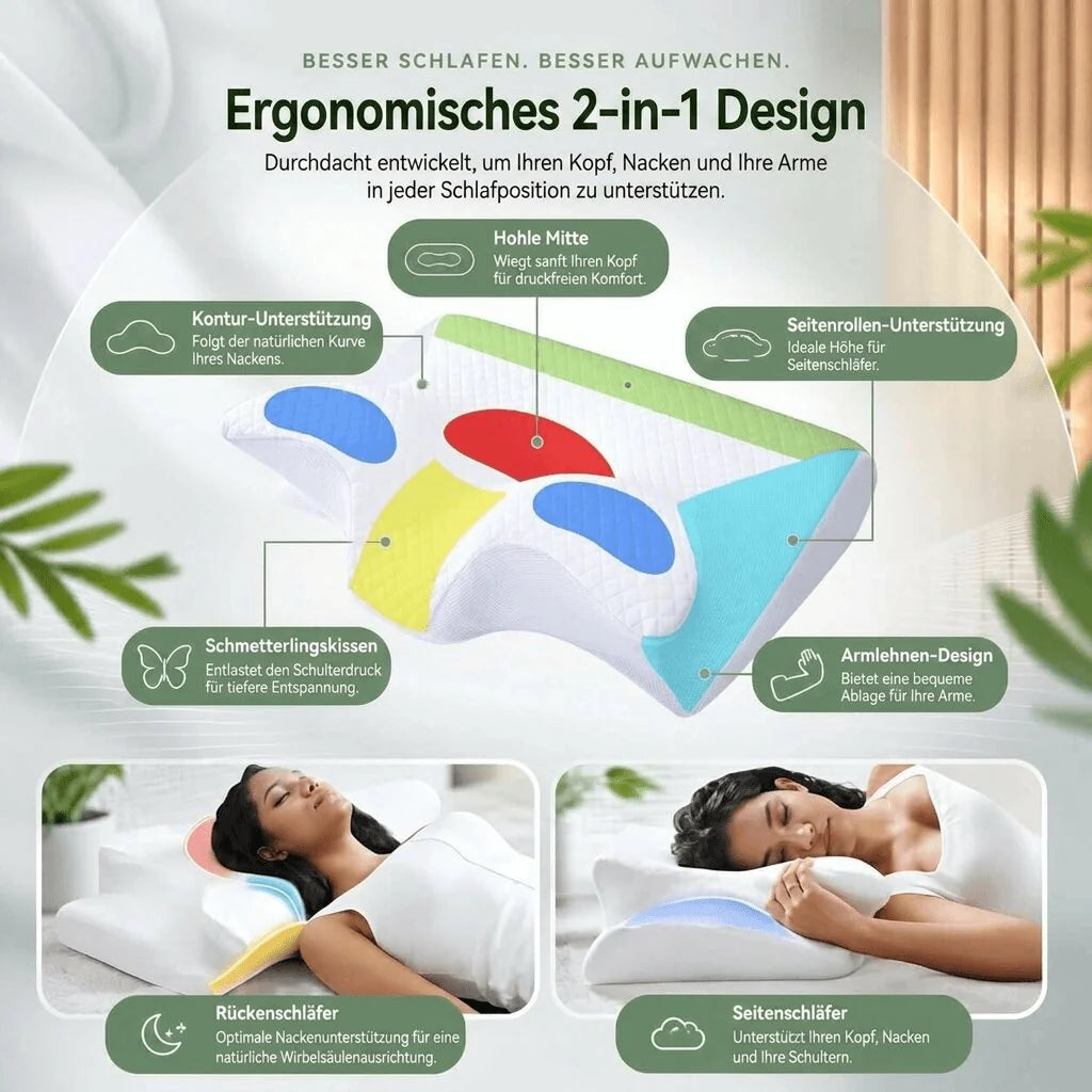 Ergonomisches Nackenkissen aus Memory Foam | WirbelSamt