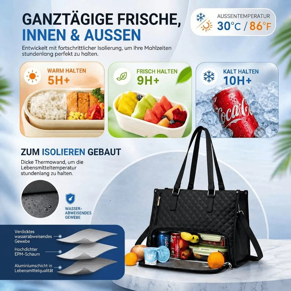 Isolierte Handtasche mit Kühlfach | Kühlmond