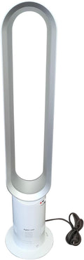 Dyson Cool AM07 Ventilator mit Fernbedienung 100cm, 9h Timer, Turmventilator leise weiß/silber, ENERGIESPAREND, Lüfter Standventilator Schlafzimmer, Lautstärke 48db, 10 Stufen