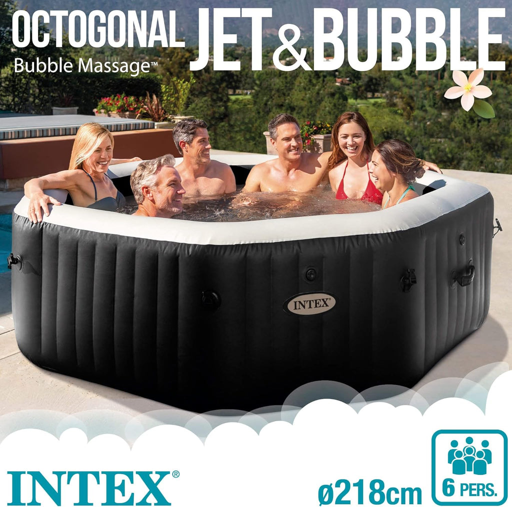 Intex 86IN X86IN X28IN PURESPA Jet and Bubble Deluxe Set