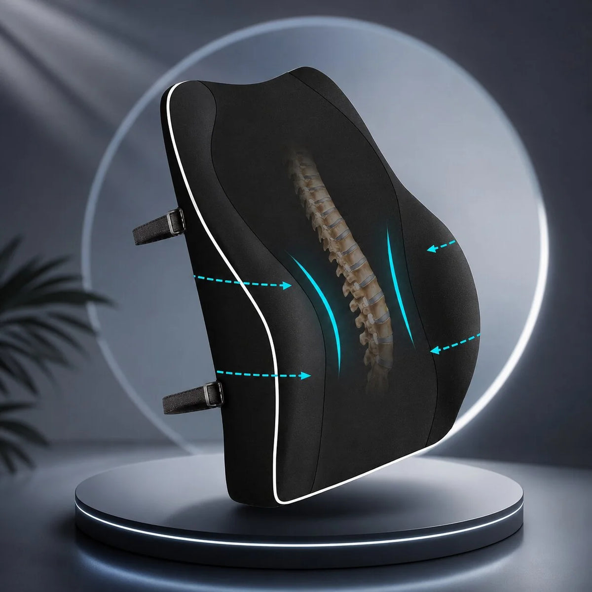 Ergonomische Lordosenstütze aus Memory Foam | LendenSamt
