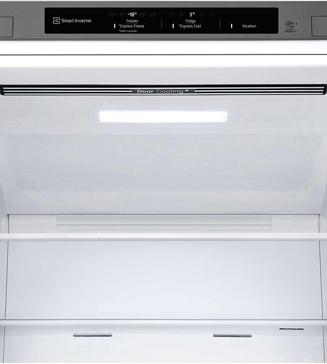 LG Kühl-Gefrierkombination GBV3100APY, 344L Gesamtvolumen, 186 cm, Energieklasse A, Total No Frost, LINEARCooling, DoorCooling+, leise & effizient, Prime Silver