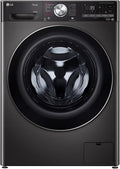 V9WD128H2B, Klasse A, Waschtrockner 12-8 kg, 1360 U/min, AI Direct Drive, Nachlegefunktion, Schnellwaschgang in 39 Min., mit Dampf, 60 x 61 x 85 cm - Black Stainless Steel