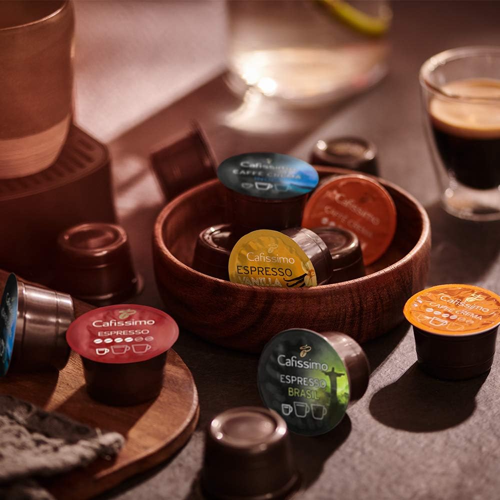 Tchibo Cafissimo Pure Kapselmaschine (für Kaffee, Espresso, Caffé Crema und Tee) weiß