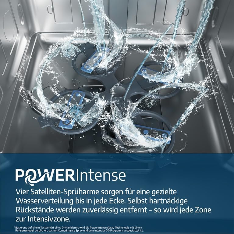 Beko BDFN36541XP Geschirrspüler 60 cm, freistehend und unterbaufähig, für 15 Maßgedecke, 6 Programme, 6 Zusatzfunktionen, 3 Spülebenen, PowerIntense, SilentWash, SelfDry, Edelstahl