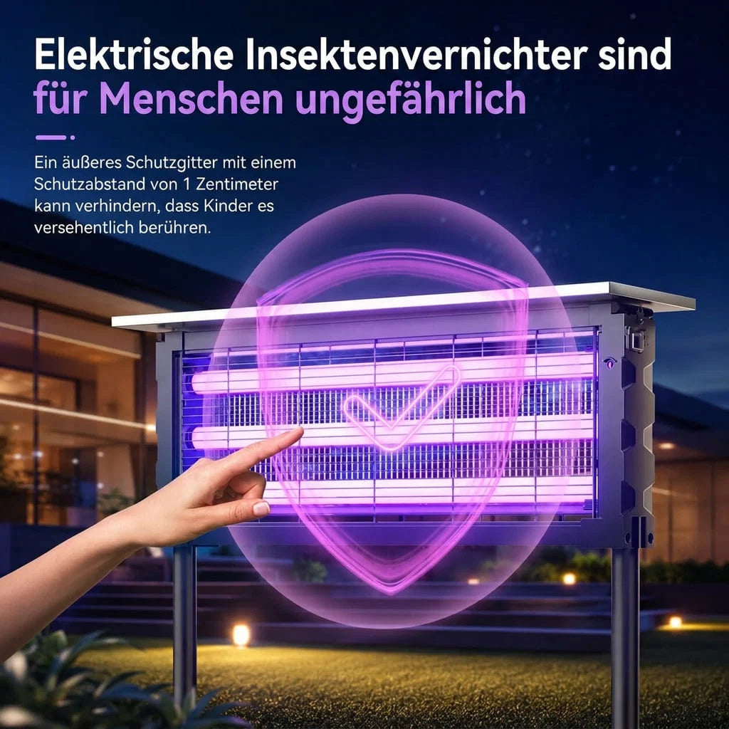 Elektrischer Insektenvernichter für den Garten | Dämmerfang