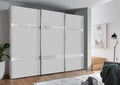 WIEMANN Rialto Kleiderschrank, Schwebetürenschrank, Schlafzimmerschrank, mit Schiebetüren, Breite 250 cm, in weiß, Holz, B/H/T 250 x 217 x 67 cm