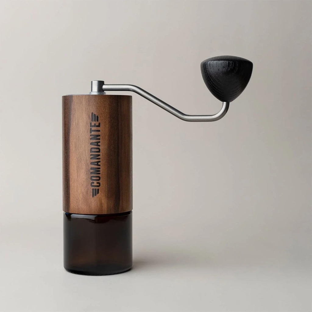 Kaffeemühle C40 MK4 Nitro Blade Liquid Amber/Edelstahl von COMANDANTE, Silber/Braun, Silber/Braun