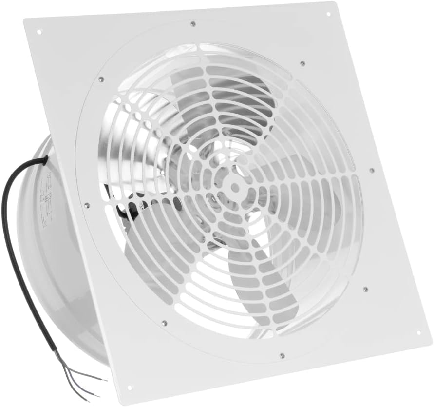 Ø 315mm Wand befestigter Abluftventilator Rohrlüfter Wand Niederdruck Ventilator Wandflansch Zu-Abluft Ø 315mm Weiß metall