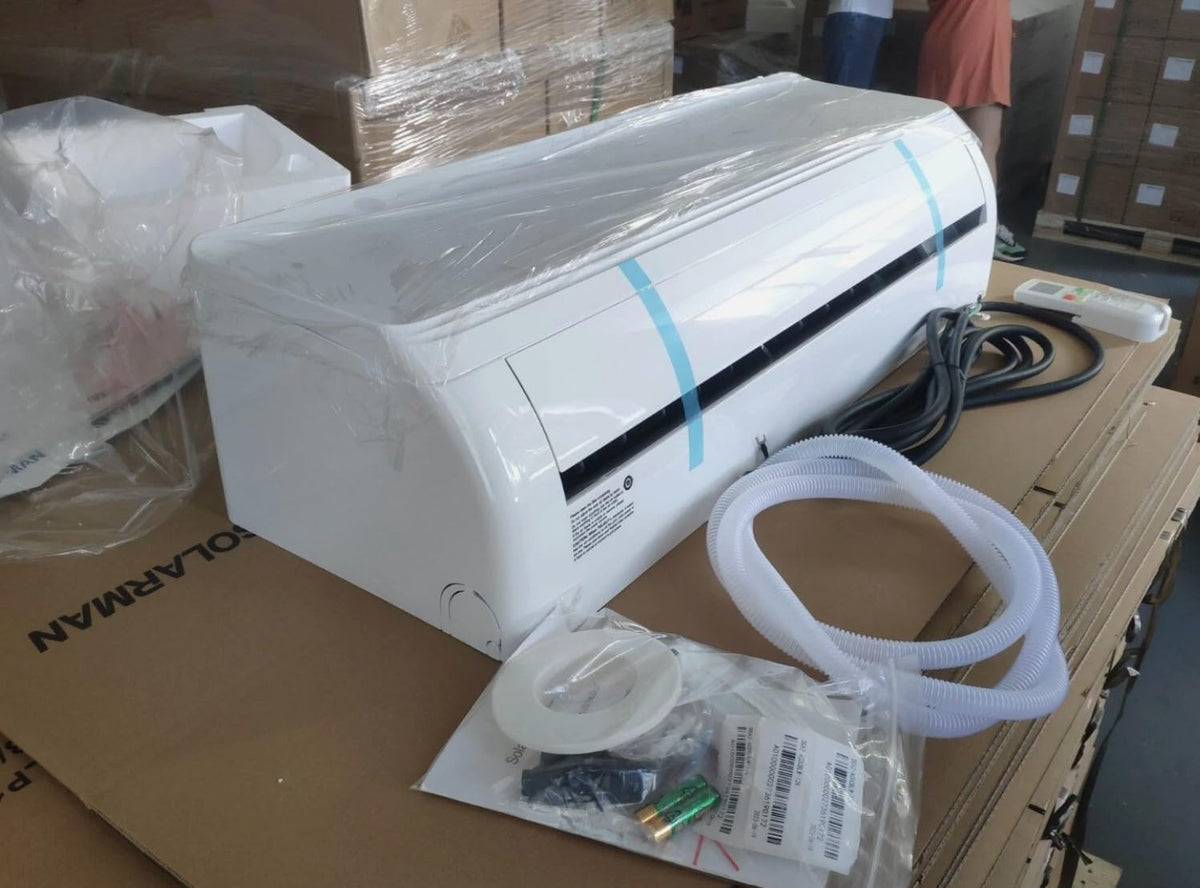 9000BTU Solar Hybrid ACDC Ductless Mini Split Klimaanlage & Heizung