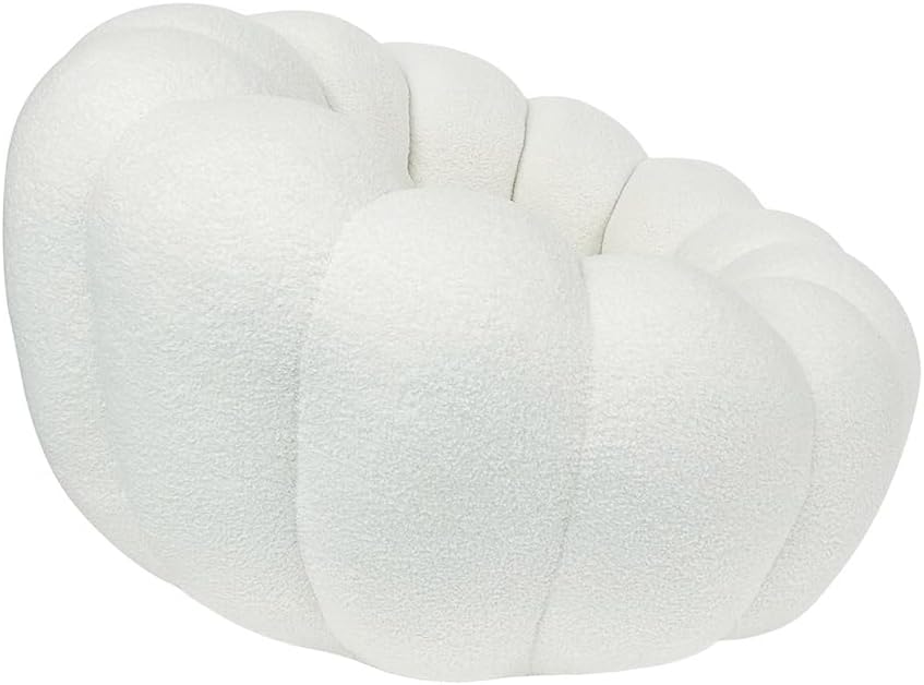 Milton & Oldbrook Vittoria Drehsessel mit Fußstütze, Weiß