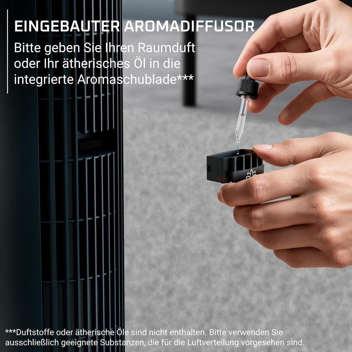 Rowenta Eole Silence Force Turmventilator, leistungsstark, Silent-Modus, 12 Geschwindigkeitsstufen, 5 Automatikmodi, Timer, 60-90°-Schwenkung, Fernbedienung, Staubschutzabdeckung, Blau, VU7050F0