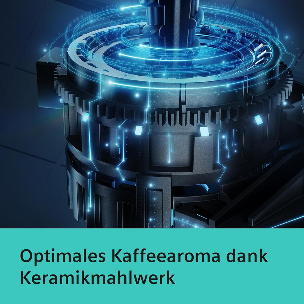 Siemens Kaffeevollautomat EQ6 plus s700, Milchsystem, 12 Getränke, automatische Reinigung des Milchsystems, Keramikmahlwerk, großes Touchdisplay, Edelstahl, TE657503DE