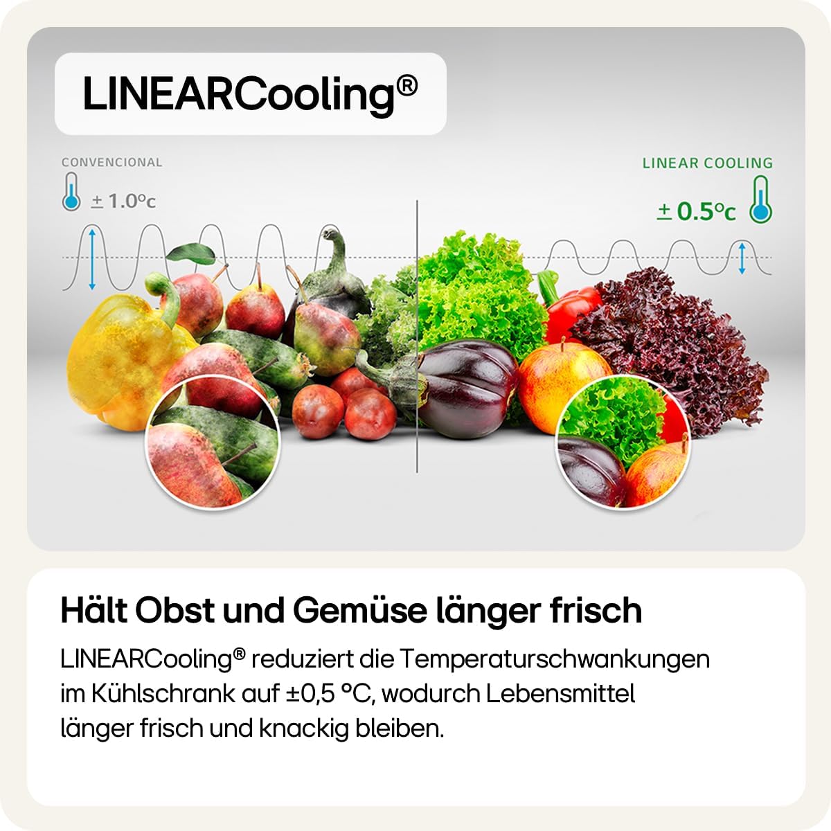 GBV7280AMB, Klasse A, 387 L, Kühl-/ Gefrierkombination mit Innendisplay, Frische Features, DoorCooling+, Variables Ablagefach für XXL-Stauraum, 59,5 x 67,5 x 203 cm - Metal Sorbet
