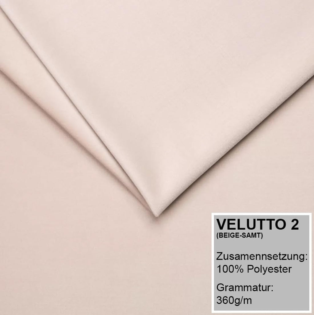 A&J MöbelLand Polsterbett 120x200 mit Bettkasten und Lattenrost – DONA-OM, Bett mit Stauraum in Beige ohne Matratze