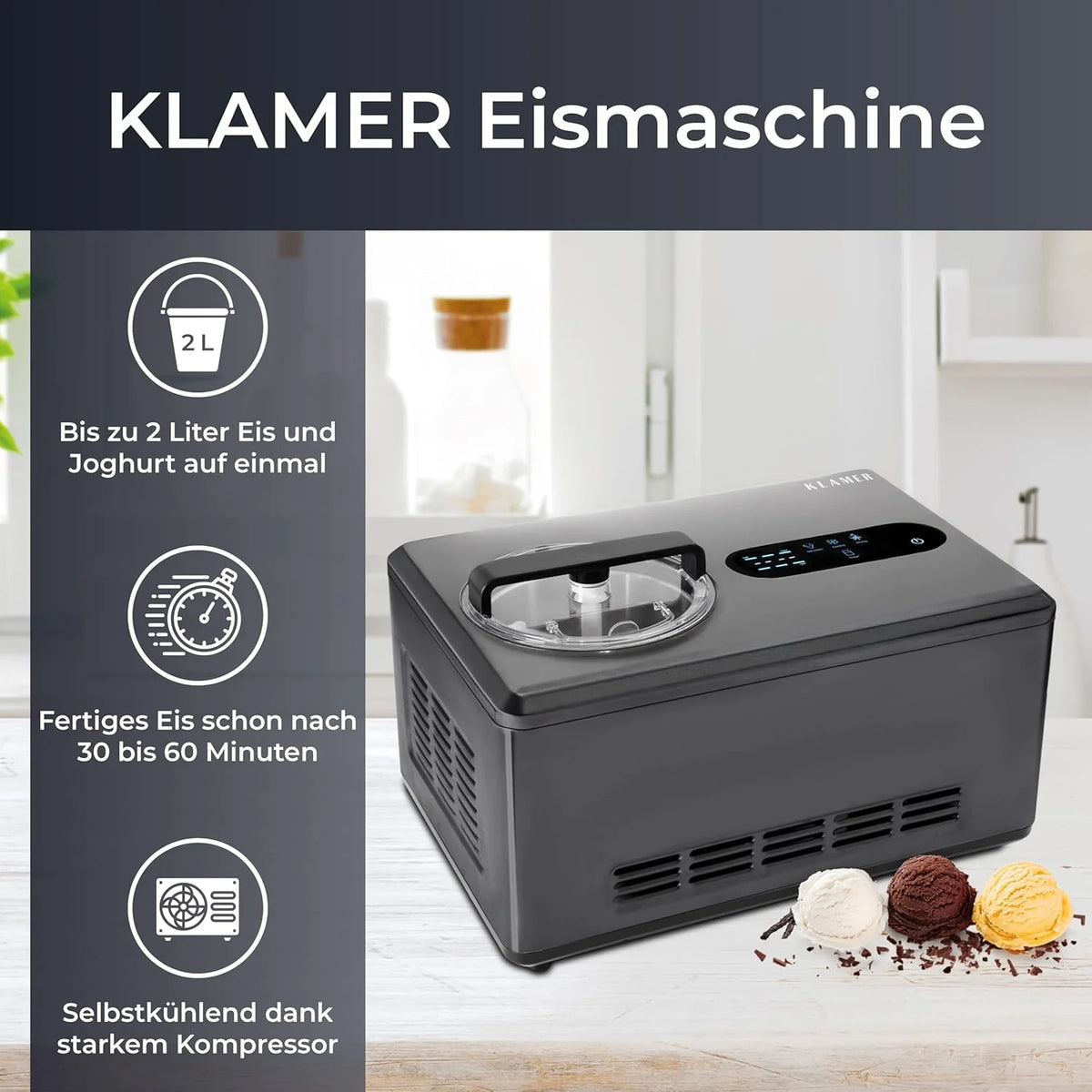 Eismaschine Pro 2L