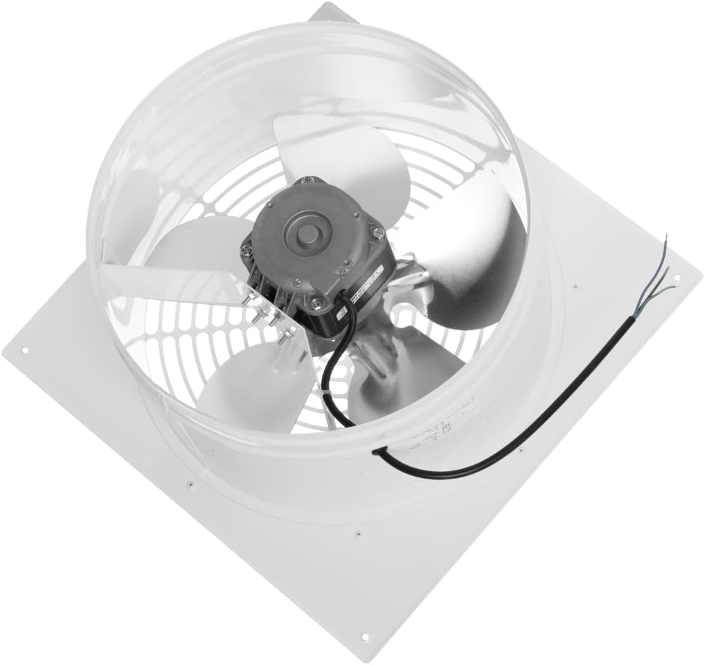 Ø 315mm Wand befestigter Abluftventilator Rohrlüfter Wand Niederdruck Ventilator Wandflansch Zu-Abluft Ø 315mm Weiß metall