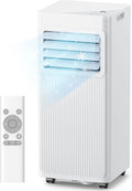 Mobiles Klimagerät 7000 BTU, 4-in-1 Mobile Klimaanlage mit Abluftschlauch & 4m Fensterabdichtung, Ohne Bohren (für Kipp- & Dachfenster), Kühlen & Entfeuchten für Räume bis 25m², Alpinweiß