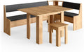 Vicco Eckbankgruppe Roman, Goldkraft Eiche, 210 x 120 cm mit Tisch