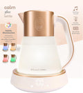 Russell Hobbs Wasserkocher Glas [1,7L, Temperatureinstellung 40-100°] Calm (LED-Beleuchtung, beruhigende Klänge, Leise-Koch-Technologie,Warmhaltefunktion,Digitaldisplay,Touch-Bedienung,2400W) 27450-70