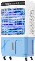 Tragbare Klimaanlage mit 3 Geschwindigkeiten, Oszillierfunktion, extra großer Wassertank, Eisbox-Funktion, Verdunstungskühler für Schlafzimmer und Küche