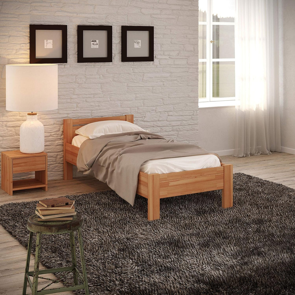 Krok Wood Seniorenbett SiSi aus Massivholz (Buche, 100 x 200 cm)