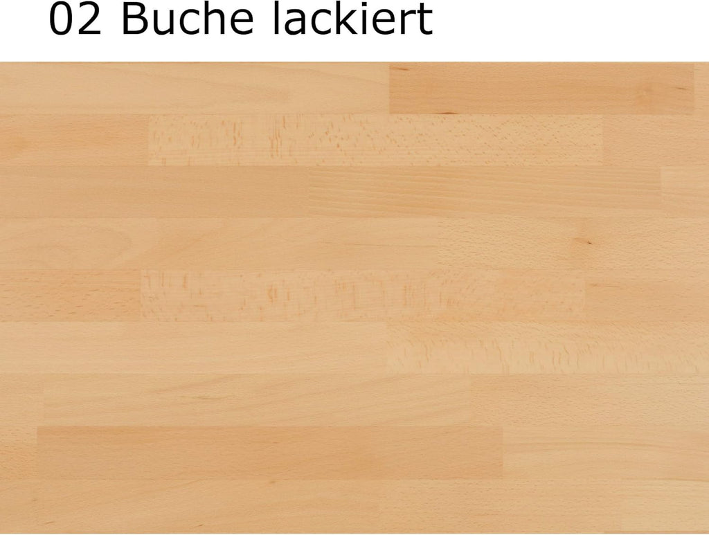 DICO 2er Stapelbett Massivholz mit Rollrost Größe 90x200 cm 01 Kernbuche geölt