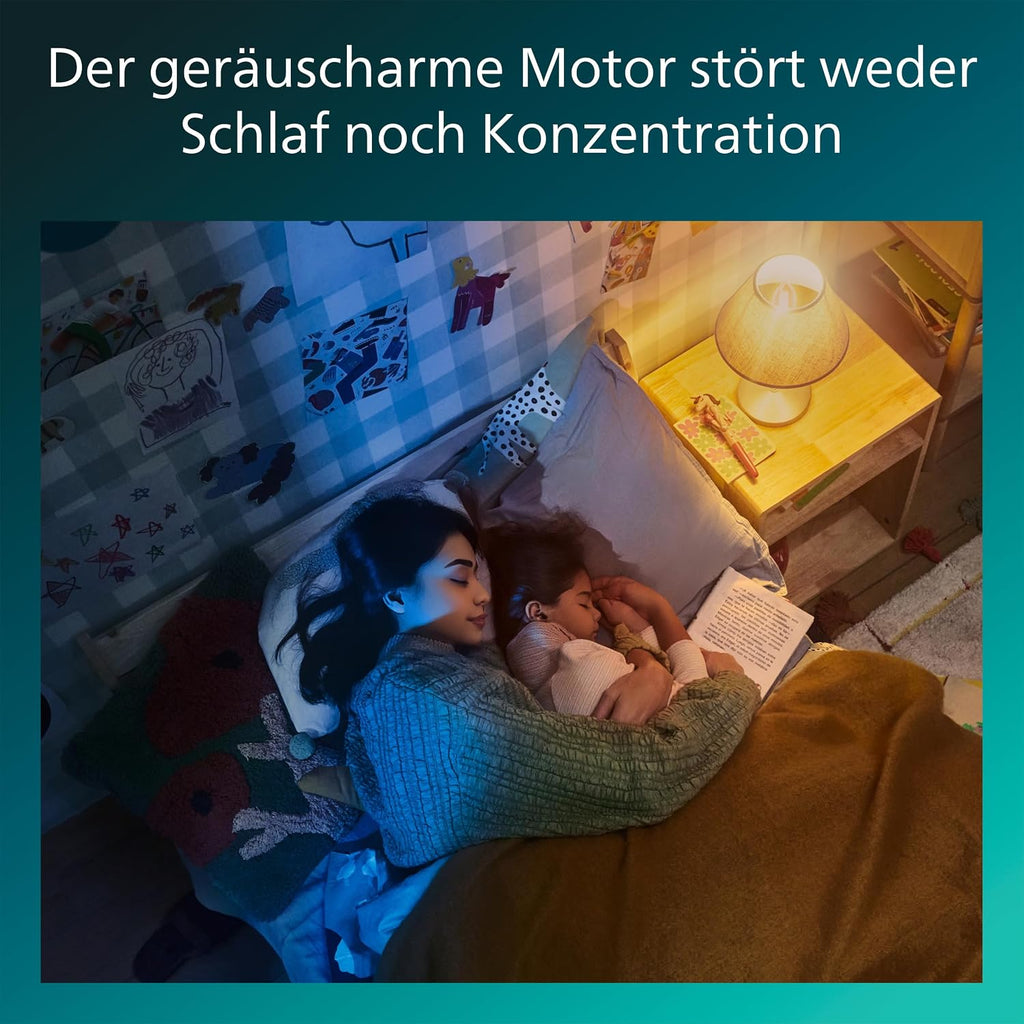 PHILIPS Olas Deckenventilator mit LED-Leuchte, 3 Flügel, 106 cm Durchmesser, 2650 Lumen, einstellbares weißes Licht von 3000 K bis 6500 K, dimmbar auf 5%, inklusive Fernbedienung, weiß/Holz, modern