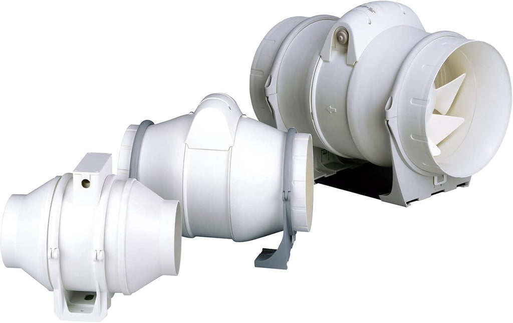Cata | Helicocentrifugal-Extruder | Modell Duct IN-LINE 160/560 | Hochleistungs-Abluftventilator mit niedrigem Geräuschpegel | Ventilator mit 2 Geschwindigkeitsstufen | Energieeffizienzklasse B
