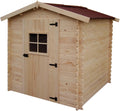 Gartenhaus aus Holz / Schuppen, 195 x 195 x (H) 200 cm, mit Boden, AL2020.01N