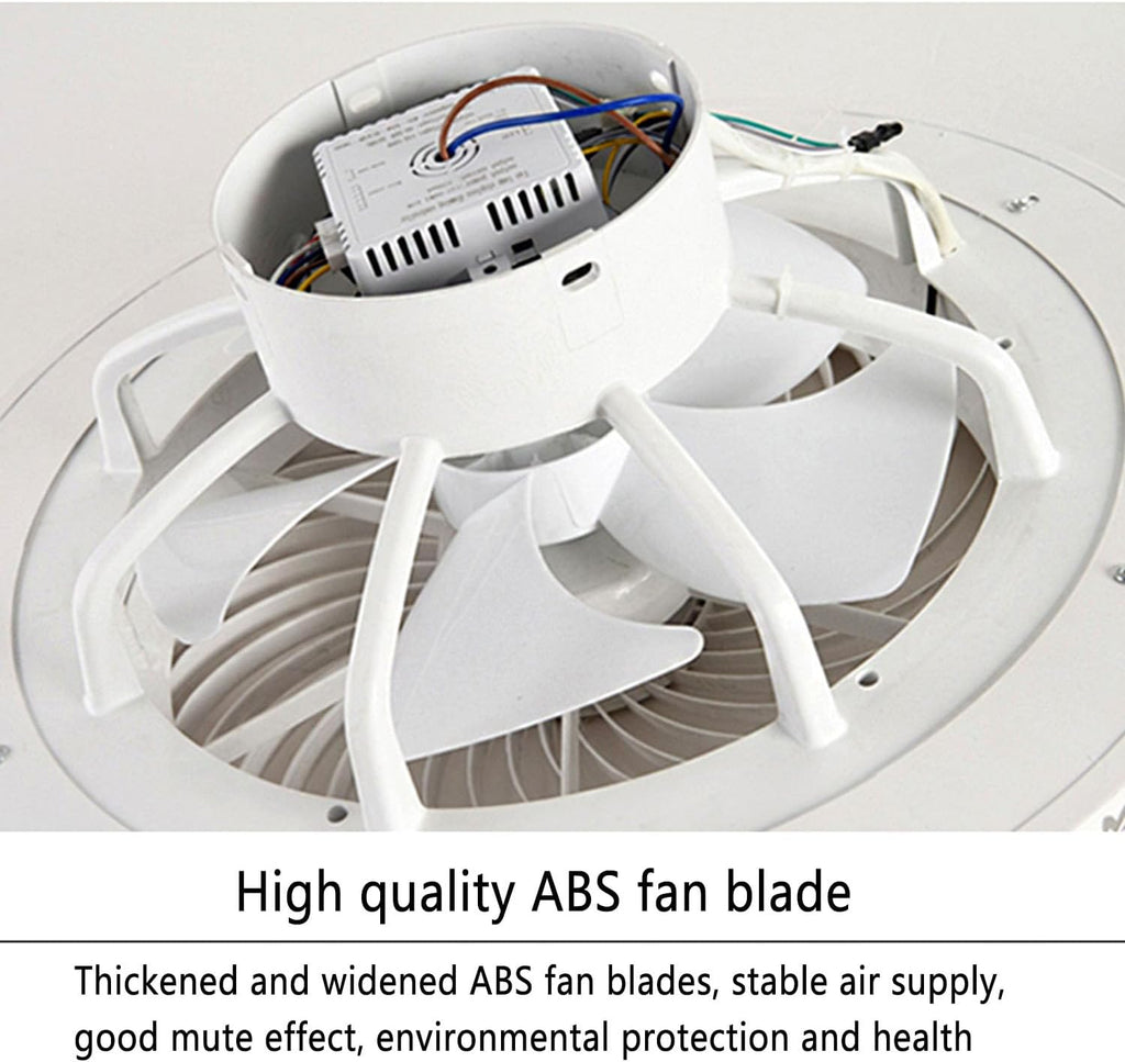 ASJK Deckenlampe mit Ventilator, 72 W, 7200 lm Leise Moderne Led Mit Fernbedienung Timer Ventilator Deckenleuchte Ventilatorlicht Für Wohnzimmer Schlafzimmer, Kaffee