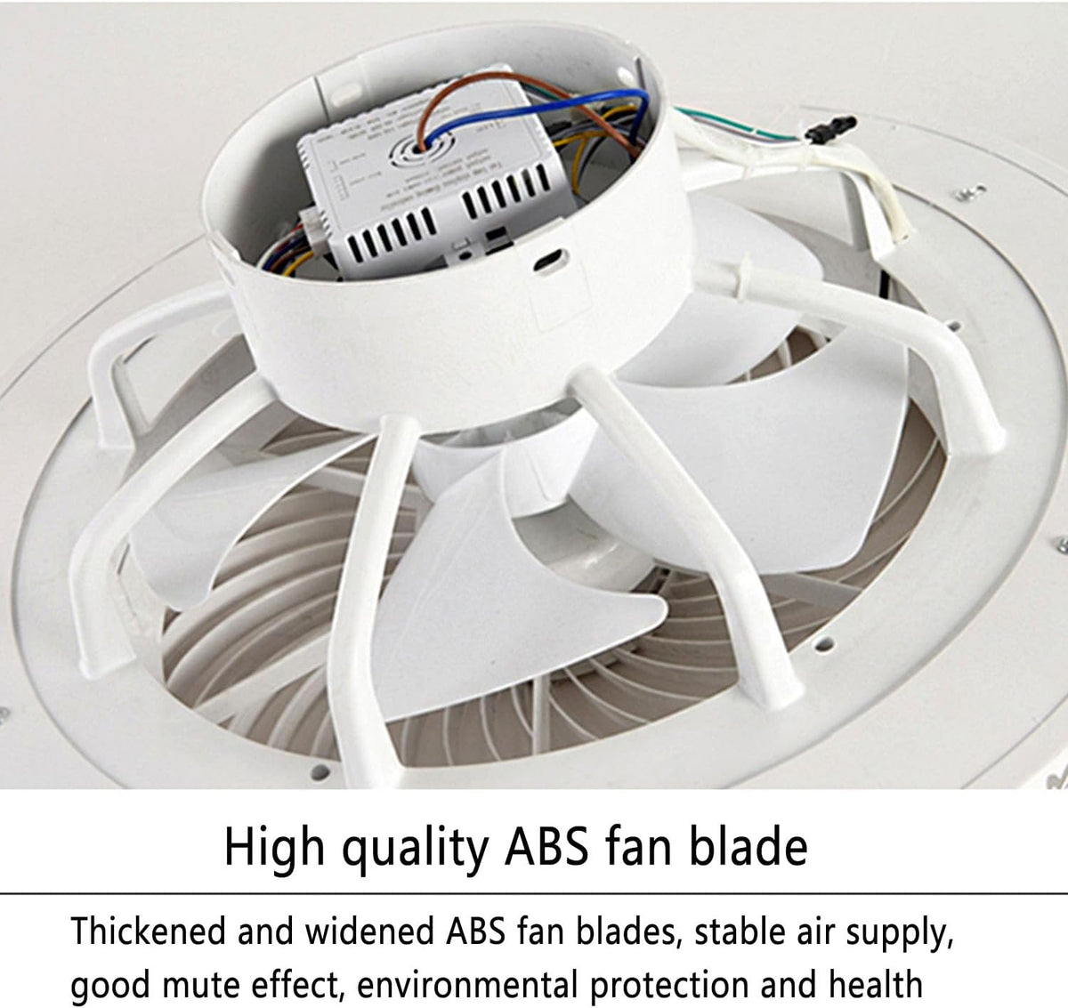 ASJK Deckenlampe mit Ventilator, 72 W, 7200 lm Leise Moderne Led Mit Fernbedienung Timer Ventilator Deckenleuchte Ventilatorlicht Für Wohnzimmer Schlafzimmer, Kaffee