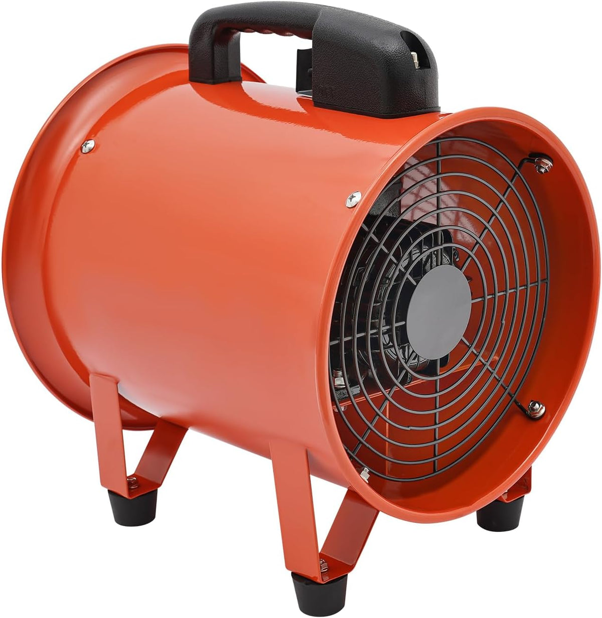 250mm Bauventilator 2580m³/h Industrieventilator Baugebläse mit 10M Schlauch Axialgebläse 2800/3300rpm Baulüfter für Fabriken Keller Stahlwerke Tunnel und Autowerkstätten