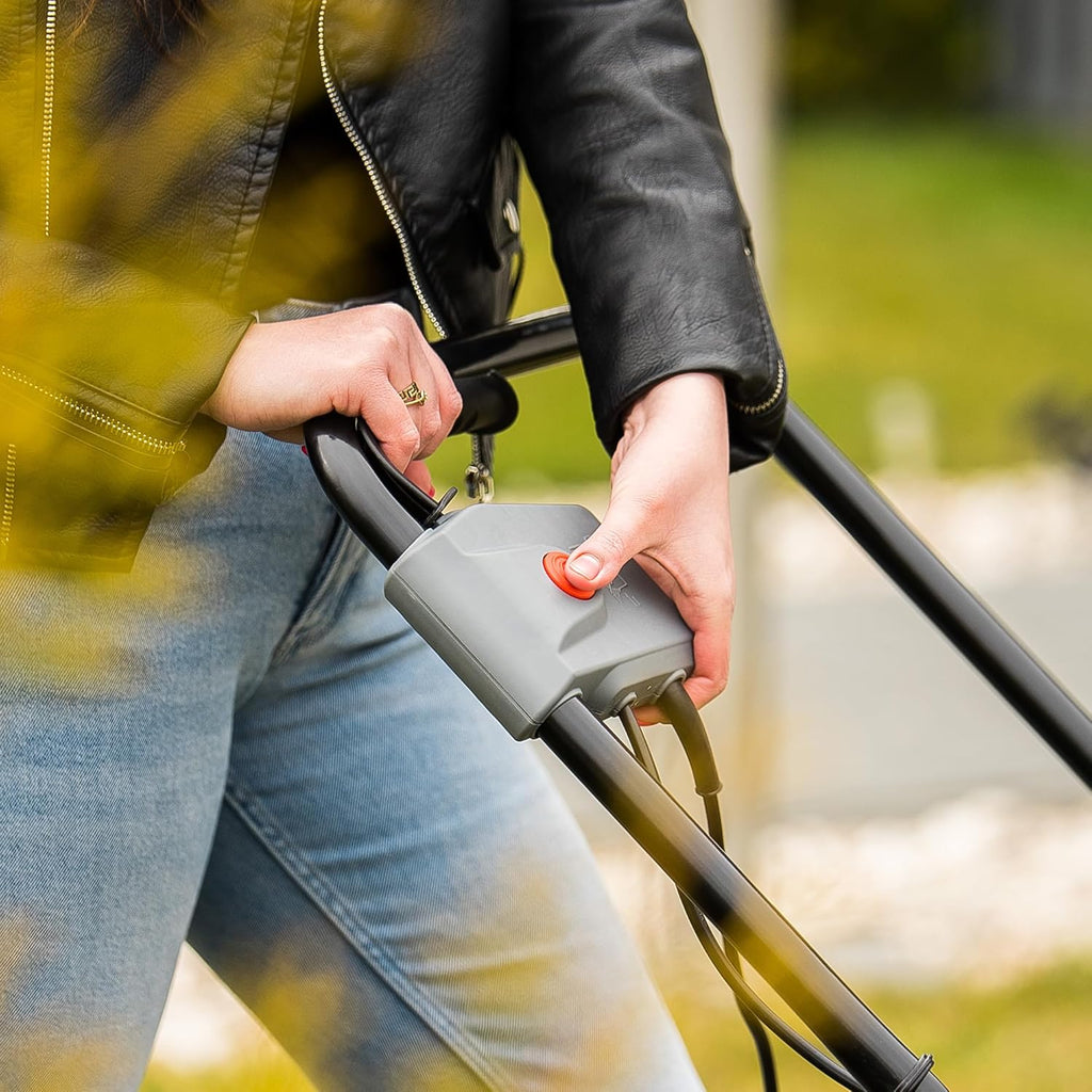 LEHMANN Elektro-Vertikutierer & Rasenlüfter 2-in-1, 1500 W, Arbeitsbreite 32 cm, 4-stufige Arbeitstiefeneinstellung, Rasenvertikutierer mit 30 L Fangkorb, kugelgelagerte Messer- & Lüfterwalze, Grau