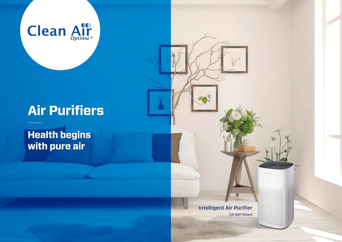 Clean Air Optima CA-507 Smart - Intelligenter HEPA Ionisator Luftreiniger - Leiser Ventilator:
