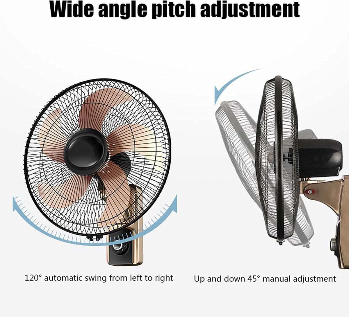 Wandventilator, Wand-Oszillationsventilator, Wandventilatoren, Metall-Wandventilator Zur Kühlung, Industrieller Hochleistungs-Elektroventilator