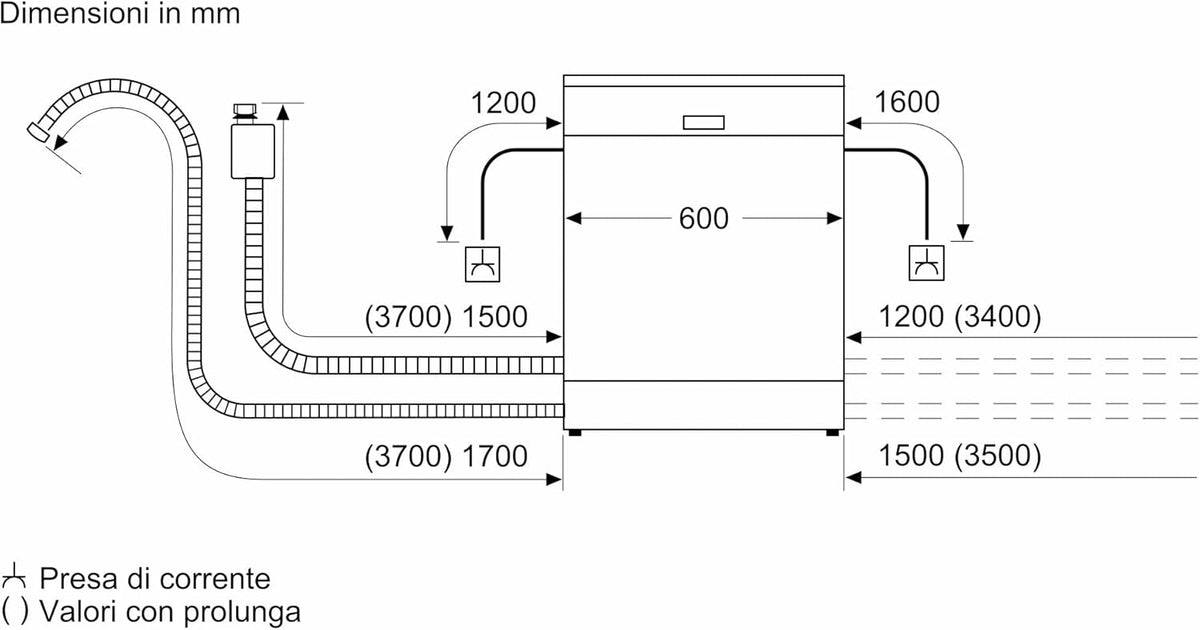 Bosch SMV6ECX10E Serie 6 Einbau-Geschirrspüler komplett versenkbar, Home Connect, Extra Clean Zone: Intensive Reinigung bei hartnäckigen Verschmutzungen, Remote-Diagnose, EmotionLight, 60 cm