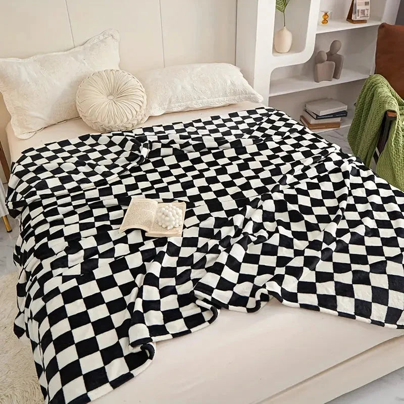 Klassische Karodecke – Weiche und warme Decke für Sofa und Schlafzimmer
