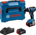 Bosch Professional 18V System Akku-Bohrschrauber GSB 18V-65 (bürstenloser Motor, Kopflänge 175, inkl 2x Akku GBA 18V 5.0Ah, Ladegerät GAL 18V-40, L-BOXX)
